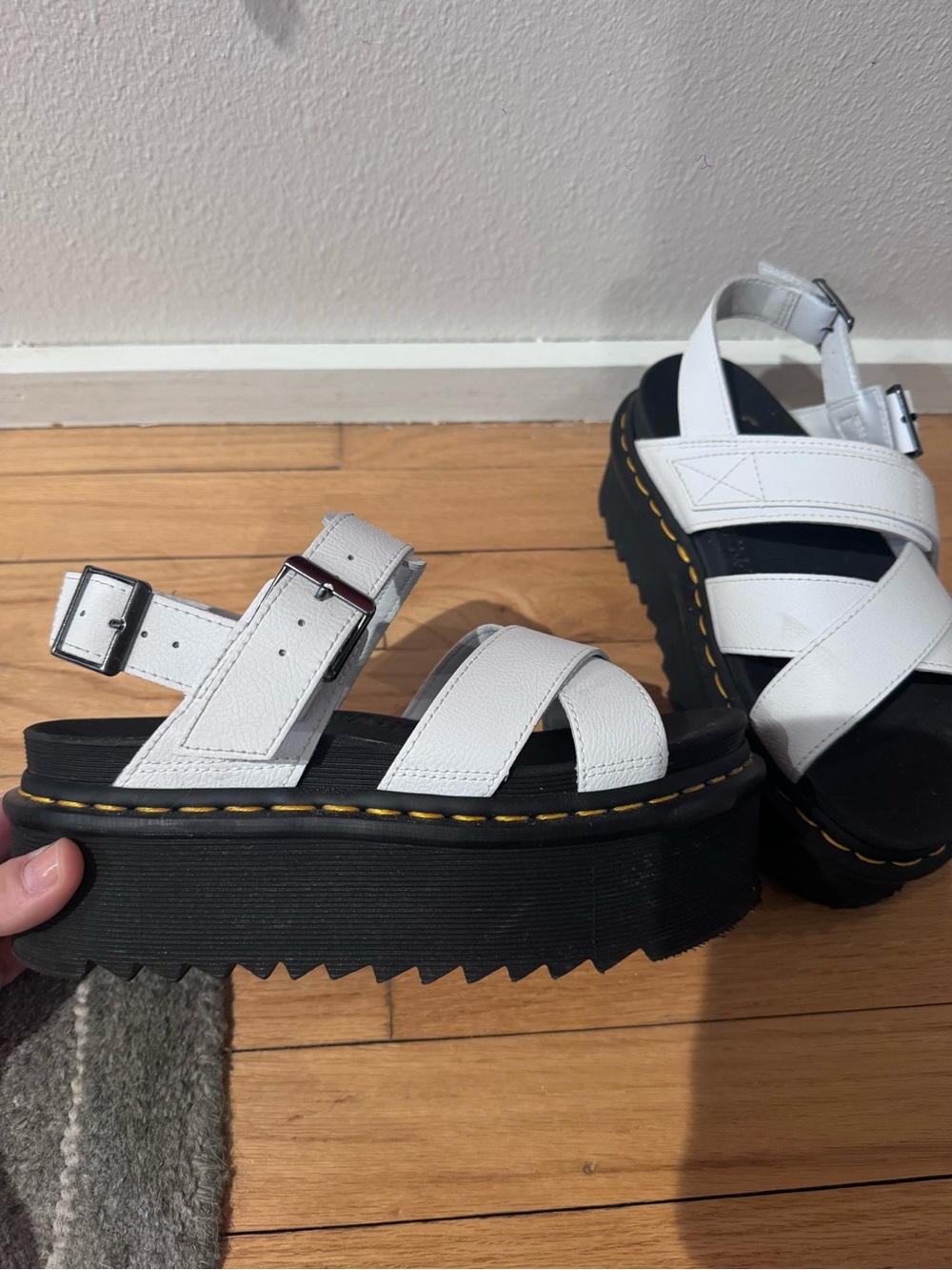 Women’s Doc Martens Voss II Quad White Sandal - Picture 3 of 7